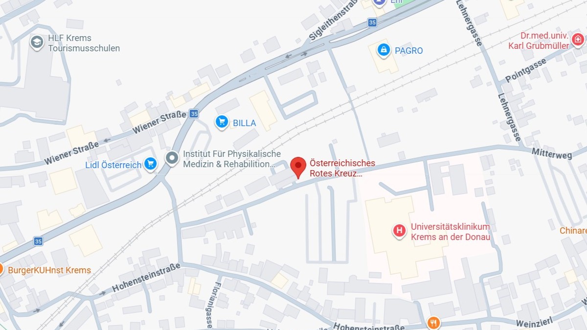 Karte für Krems